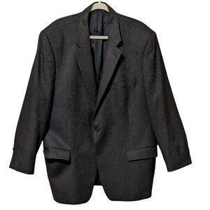 Vintage Tallia Wool 2 button tweed textured blazer sports coat men's 46R